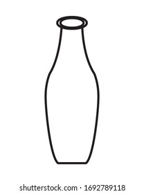 ceramic bottle decorative isolated icon vector illustration design