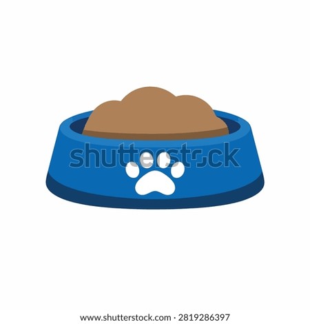 Ceramic bowl with cat face design and wooden lid on blue base