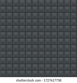 Pared de baldosas de ladrillo cerámico, patrón de pared gris para fondo Musician panel de vector plano aislado.