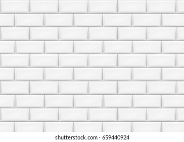 Ceramic brick tile wall. Vector illustration. Eps 10.