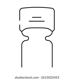 ceramic capacitor electronic component line icon vector. ceramic capacitor electronic component sign. isolated contour symbol black illustration