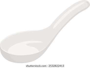 ceramic Chinese-style spoon vector illustrations