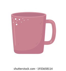 icono de taza de café de cerámica aislado