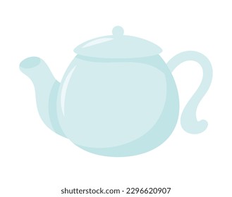 ceramic Coffee pot icon isolated