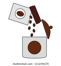ceramic coffee pots isolated icon