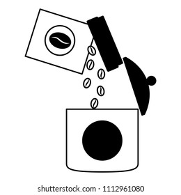 ceramic coffee pots isolated icon