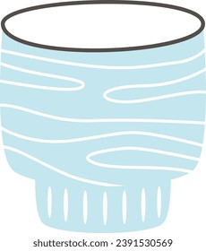 Ceramic Cup Abstract Vector Illustration