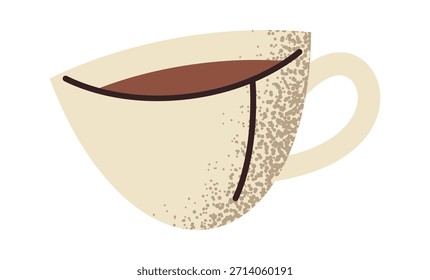 Ceramic cup of fresh coffee