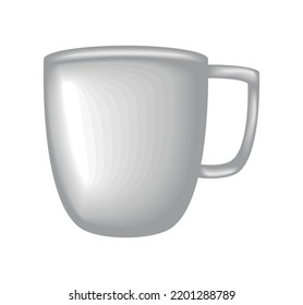 ceramic cup icon design mockup