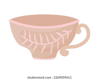 Keramik-Tasse-Symbol einzeln auf