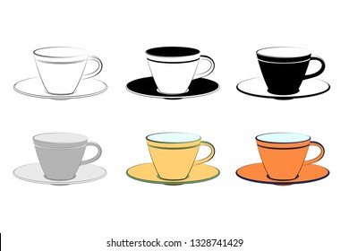 Ceramic cup, for tea, or for coffee.