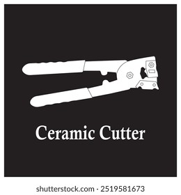 Keramik-Cutter-Symbol Vektorgrafik einfaches Design