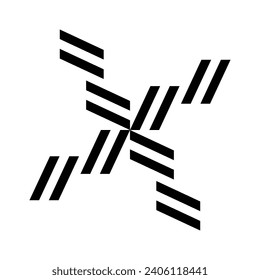 MONOGRAMOS DE LOGOTIPO DE DISEÑO CERAMICO EN FORMAS ABSTRACTAS. FONDO BLANCO.