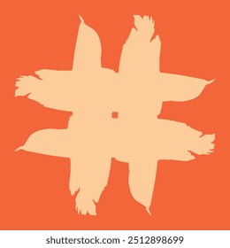 keramisches Design in Form eines orangefarbenen Zierfisches