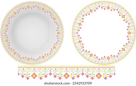 ceramic dinner plate design image