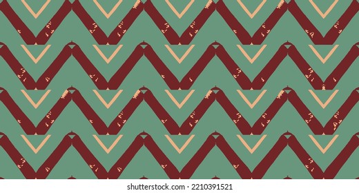 Ceramic Geo Tile. Geometry Pattern. Kaleidoscope Abstract Pattern. Vector Seamless Ornament. Olive Red Bohemian Ethnic Boho Print. Contrast Decorative Psychedelic Geo. Artistic Geometric Print.