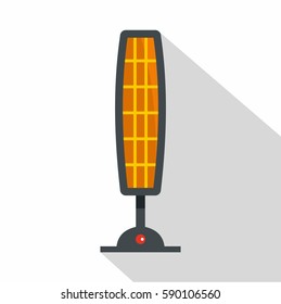 Ceramic heater icon. Flat illustration of ceramic heater vector icon for web isolated on white background