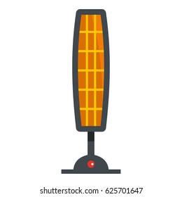 Ceramic heater icon flat isolated on white background vector illustration