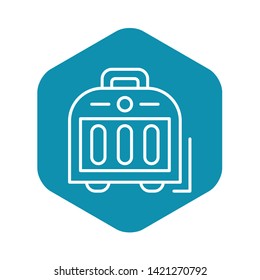 Ceramic heater icon. Outline ceramic heater vector icon for web design isolated on white background