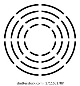 Ceramic heater symbol type cooking surfaces sign utensil destination panel icon black color vector illustration flat style image