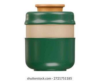 ceramic jar icon 3d illustration render