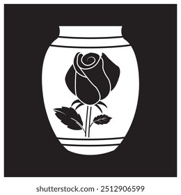 ceramic jar icon vector illustration logo design