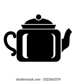 Ceramic kettle icon. Simple illustration of ceramic kettle vector icon for web