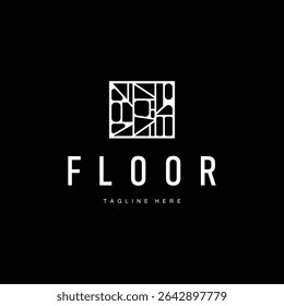 ceramic logo design illustration template symbol home floor decoration with a simple concept of modern home floors as a poster illustration template or decorative ornaments and product brand symbols