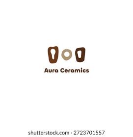 Diseño de logotipo de cerámica Icono de marca de artesanía de cerámica y arcilla