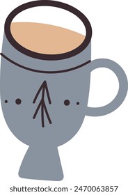 Ceramic Mug For Coffee Vector Illustration