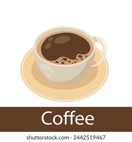 Ceramic mug with hot coffee mockup 