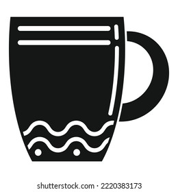 Ceramic mug icon simple vector. Coffee cup. Tea drink