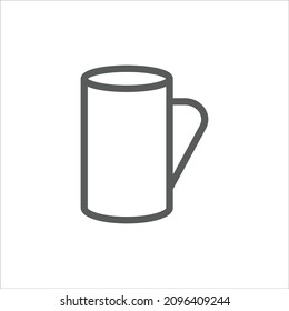Ceramic Mug Simple Line Icon