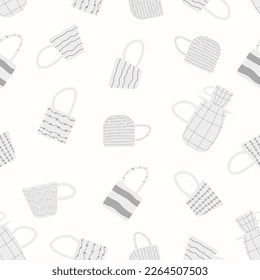 Ceramic mug for tea or coffee. Vector seamless pattern with cup. Great design for any purposes.