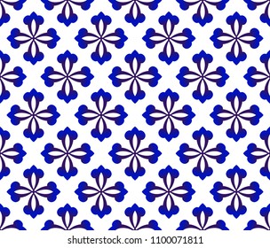 ceramic pattern floral China style, modern shape background for design, ceramic, porcelain,indigo, chinaware, tile, ceiling, texture, wall, floor, paper and fabric, vector illustration