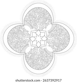Ceramic, pattern, porcelain, chinaware, tile, ceiling, texture, wall, floor, paper and fabric, anti stress coloring book page 