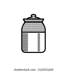 Ceramic pickle jar also known Bharani traditional indian bottle