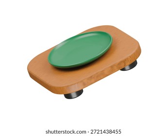 ceramic plate icon 3d illustration render