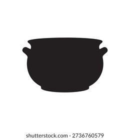 Ceramic pot icon silhouette vector illustration