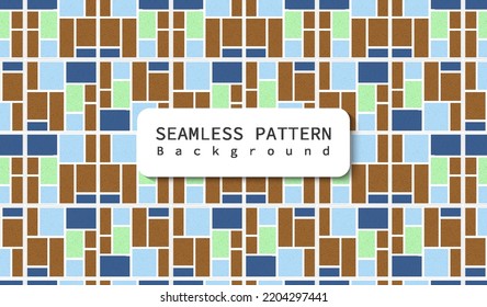 Ceramic seamless pattern against seamless mosaic tile pattern background