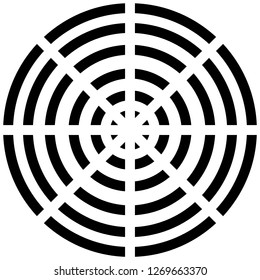 Ceramic sign, symbol of food grade metal indicate properties and destination of a metallic utensil. Properties of dishes. Pottery symbol 