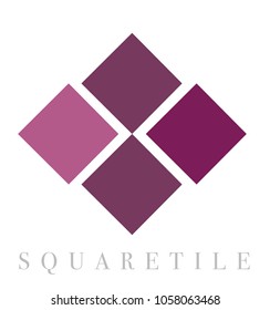 Ceramic Square Tile Concept Logo Icon Emblem