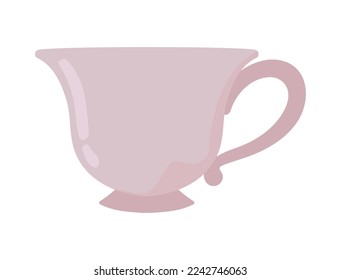 ceramic tea cup icon isolated