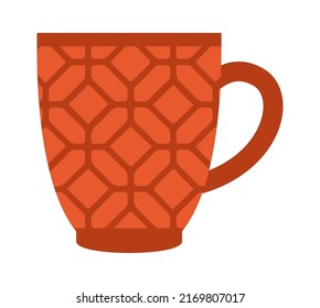 Ceramic Tea Cup. Vector illustration