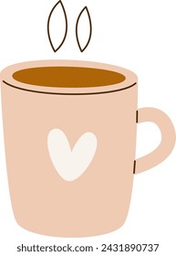 Ceramic Tea Cup Vector Illustration