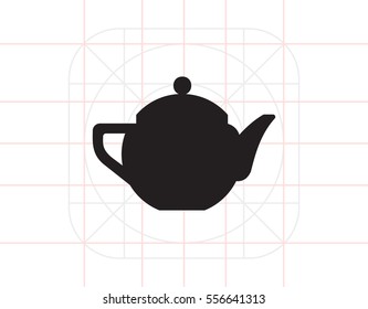 Ceramic teapot  icon