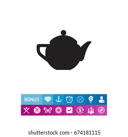 Ceramic teapot  icon