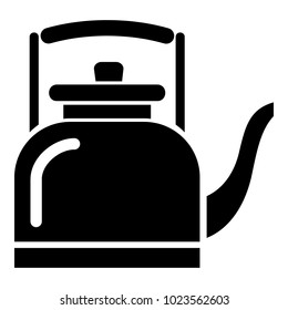Ceramic teapot icon. Simple illustration of ceramic teapot vector icon for web