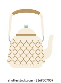 Ceramic Teapot icon. Vector illustration