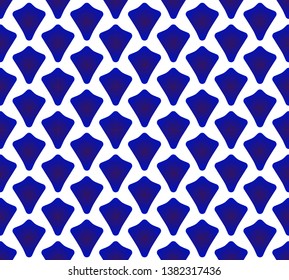 ceramic Thai pattern, Japan and China seamless porcelain blue and white modern background, pottery wallpaper indigo Islamic style, chinaware design, Silk and fabric texture decor, vector illustration